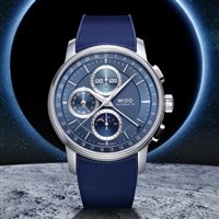 Orologio Mido Uomo BARONCELLI CHRONOGRAPH MOONPHASE in Acciaio M027.625.17.041.00